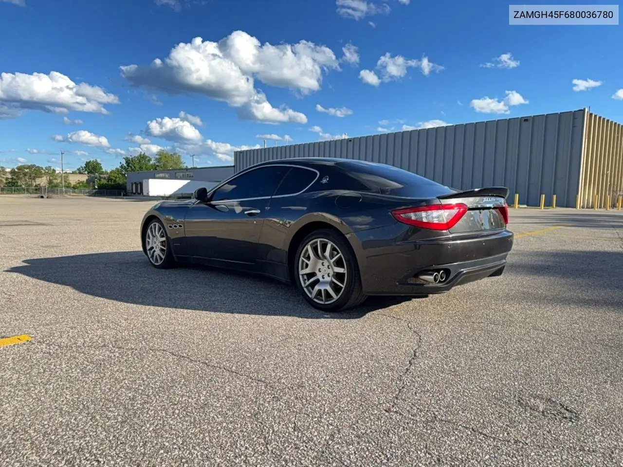 2008 Maserati Granturismo VIN: ZAMGH45F680036780 Lot: 58471836