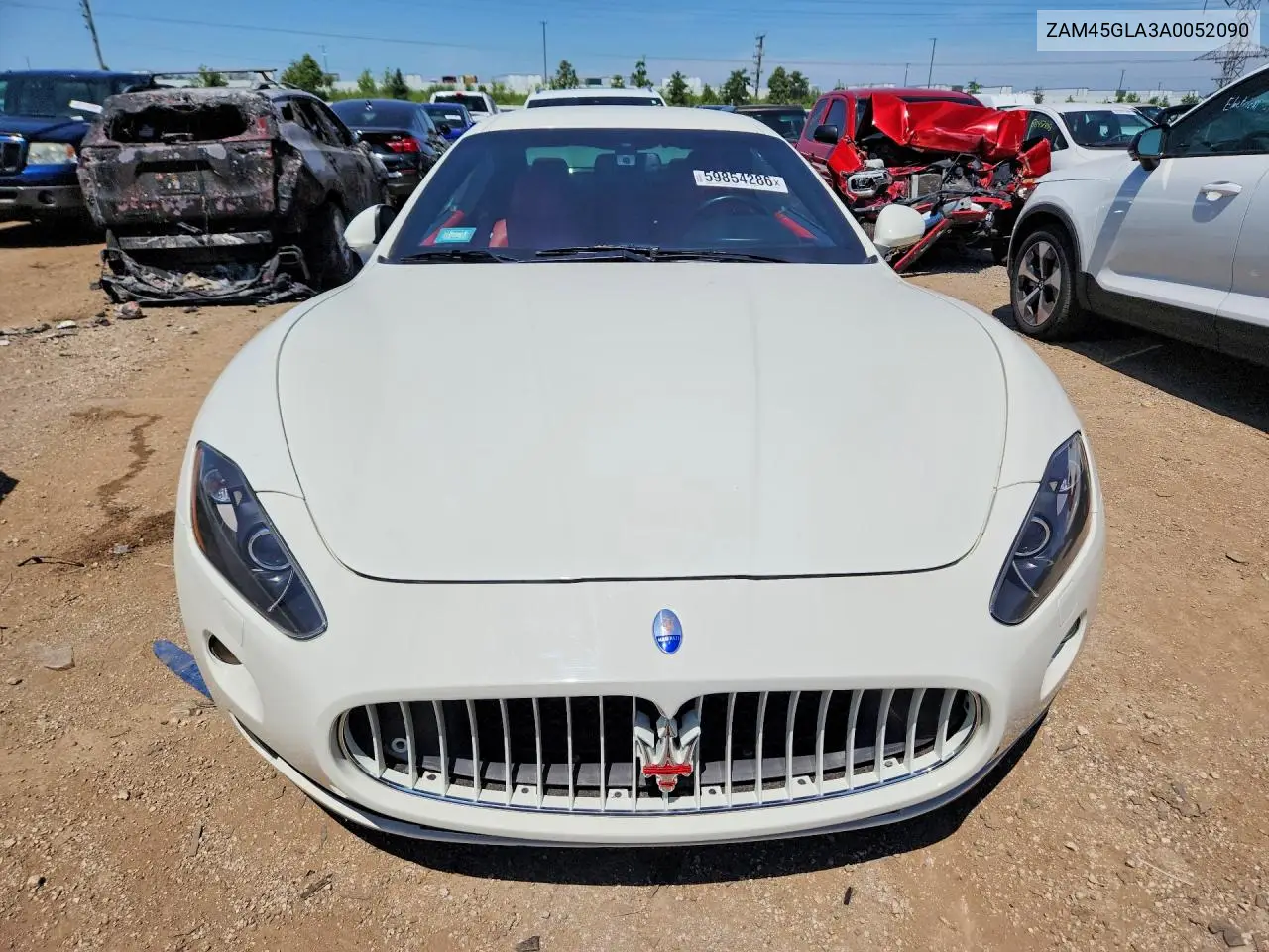 2010 Maserati Granturismo VIN: ZAM45GLA3A0052090 Lot: 59854286