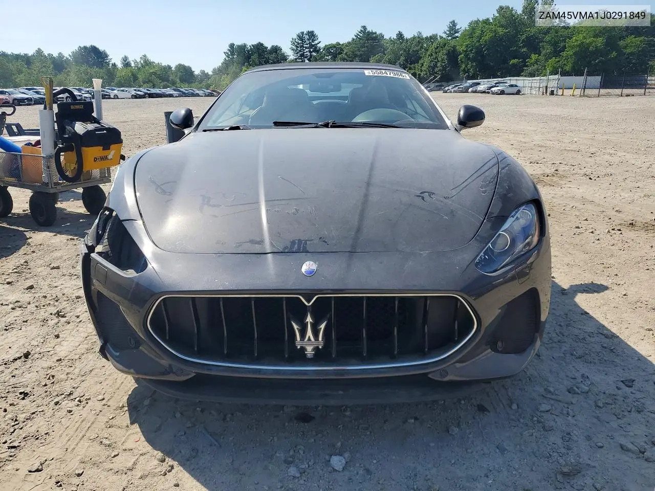 2018 Maserati Granturismo S VIN: ZAM45VMA1J0291849 Lot: 55847986