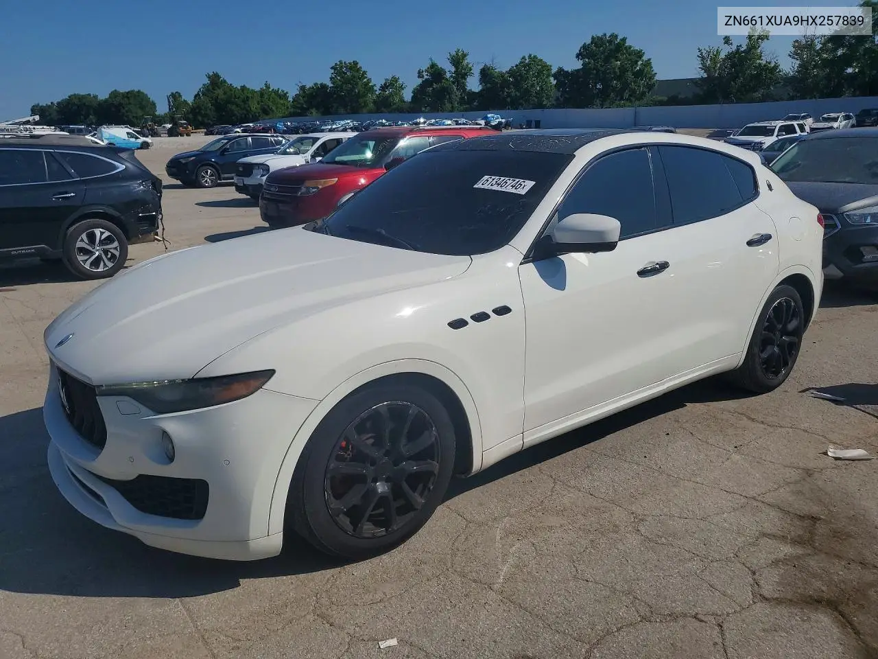 2017 Maserati Levante VIN: ZN661XUA9HX257839 Lot: 61346746