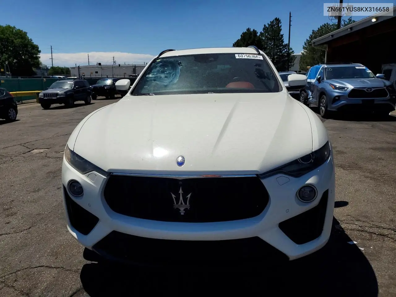ZN661YUS8KX316658 2019 Maserati Levante S Sport