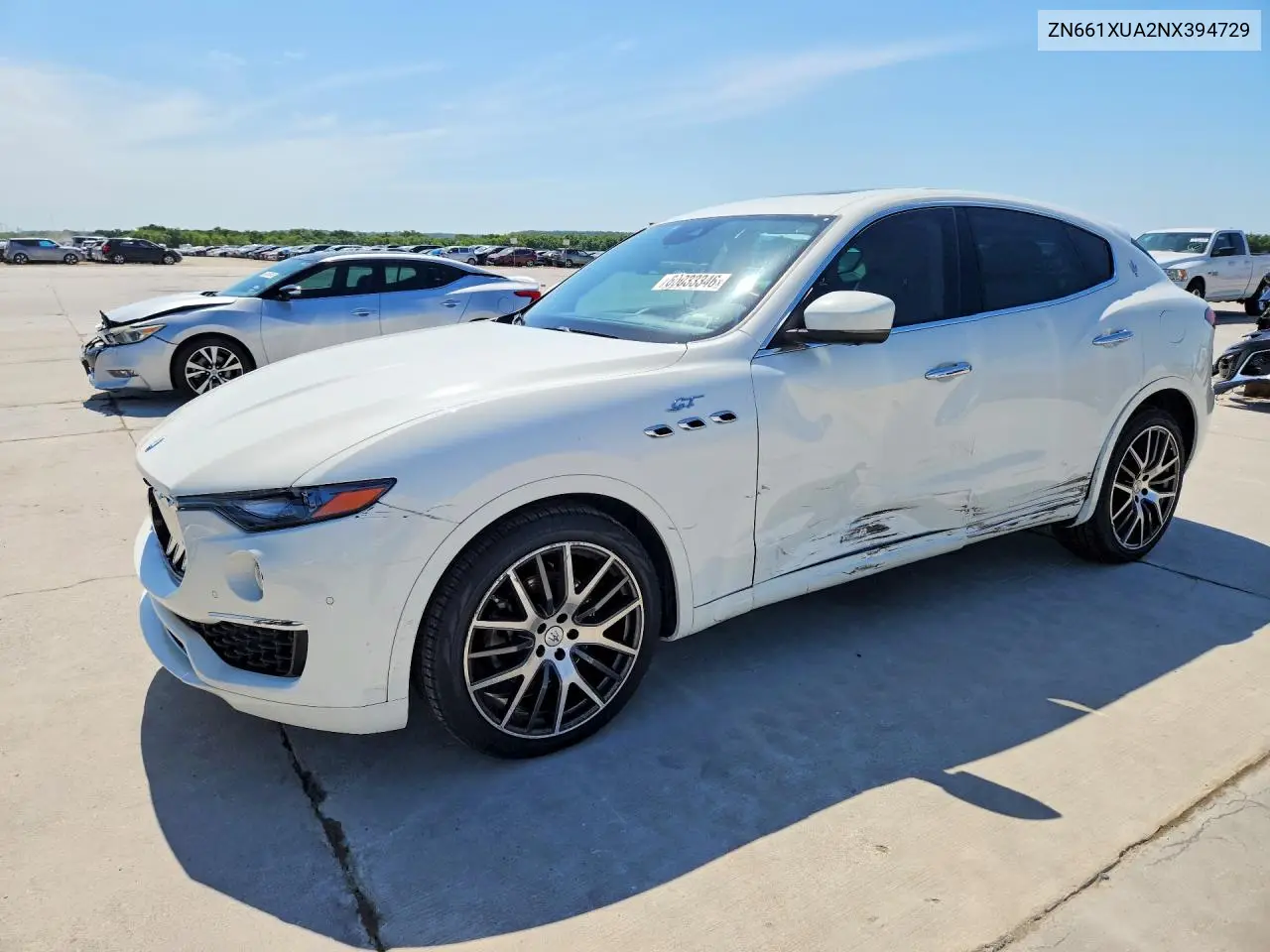 2022 Maserati Levante Base VIN: ZN661XUA2NX394729 Lot: 60033346