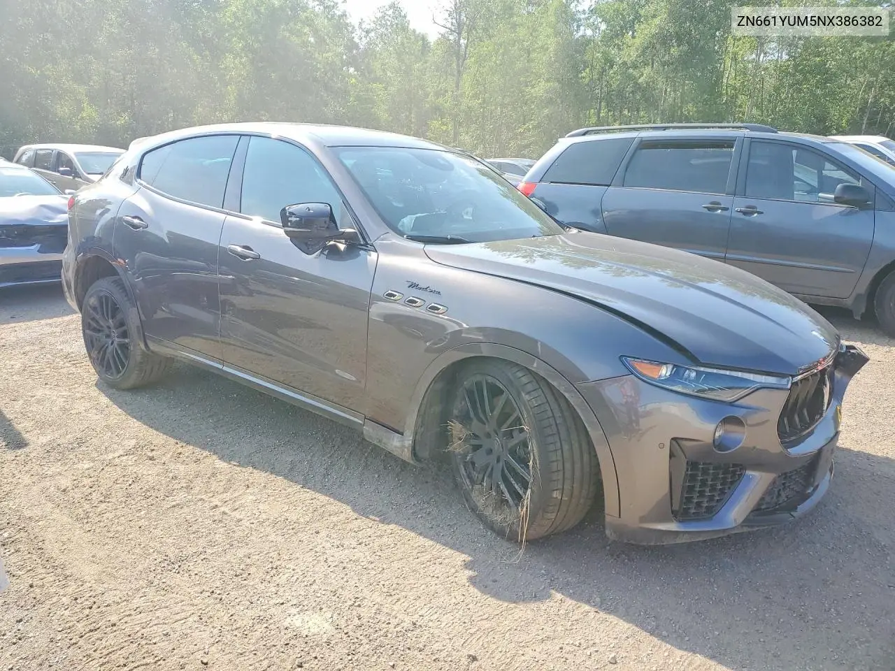 2022 Maserati Levante Modena VIN: ZN661YUM5NX386382 Lot: 60684986