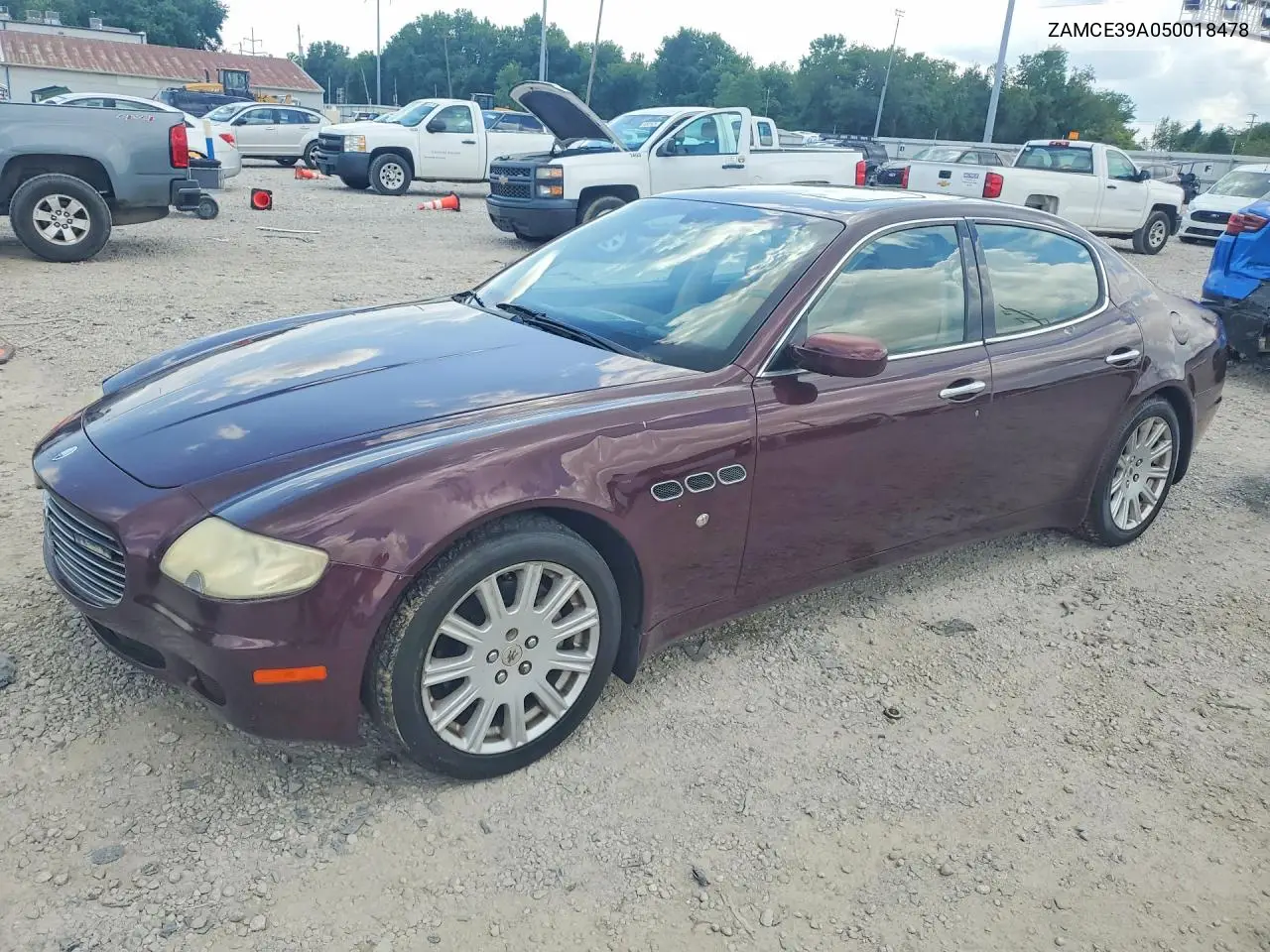 2005 Maserati Quattroporte M139 VIN: ZAMCE39A050018478 Lot: 59851526