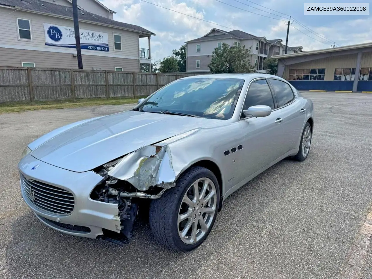 2006 Maserati Quattroporte M139 VIN: ZAMCE39A360022008 Lot: 59331216