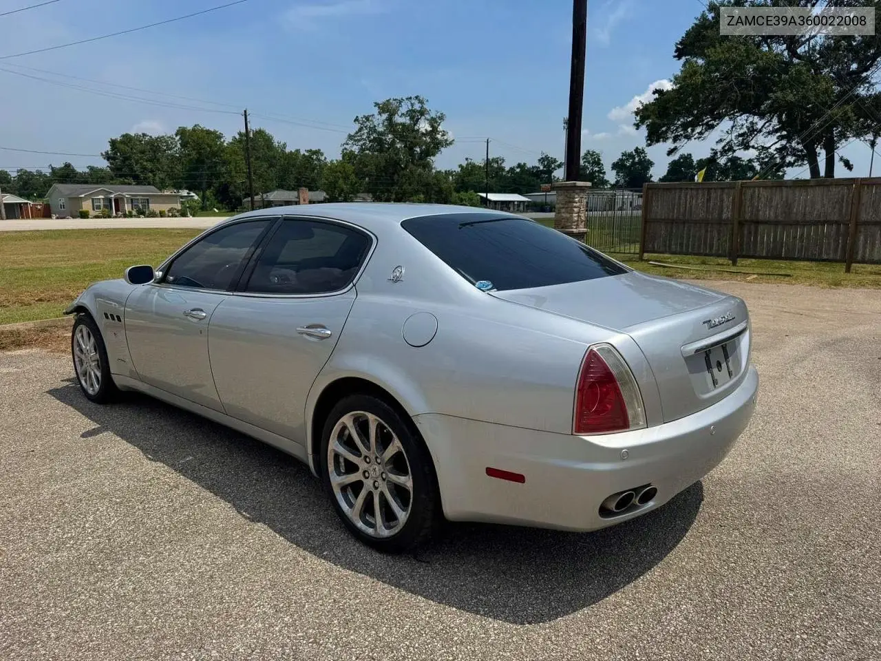 2006 Maserati Quattroporte M139 VIN: ZAMCE39A360022008 Lot: 59331216