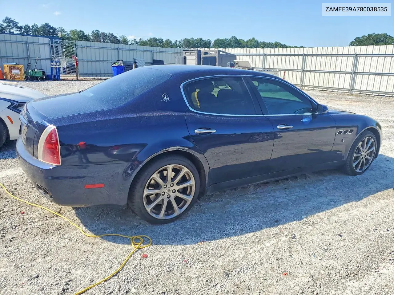 2008 Maserati Quattroporte M139 VIN: ZAMFE39A780038535 Lot: 61202216