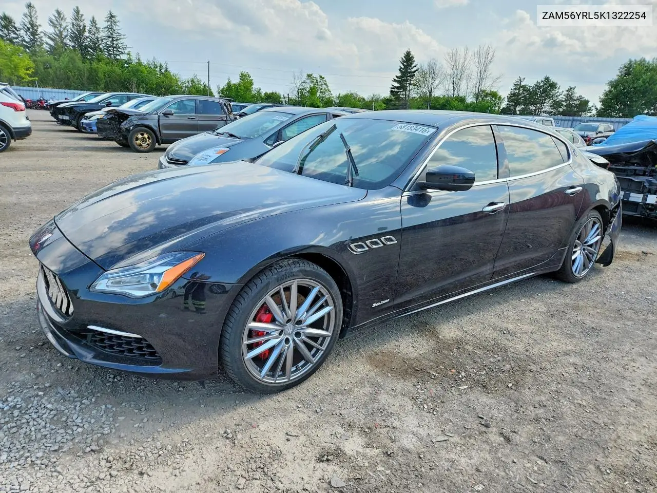 2019 Maserati Quattroporte S VIN: ZAM56YRL5K1322254 Lot: 58183416