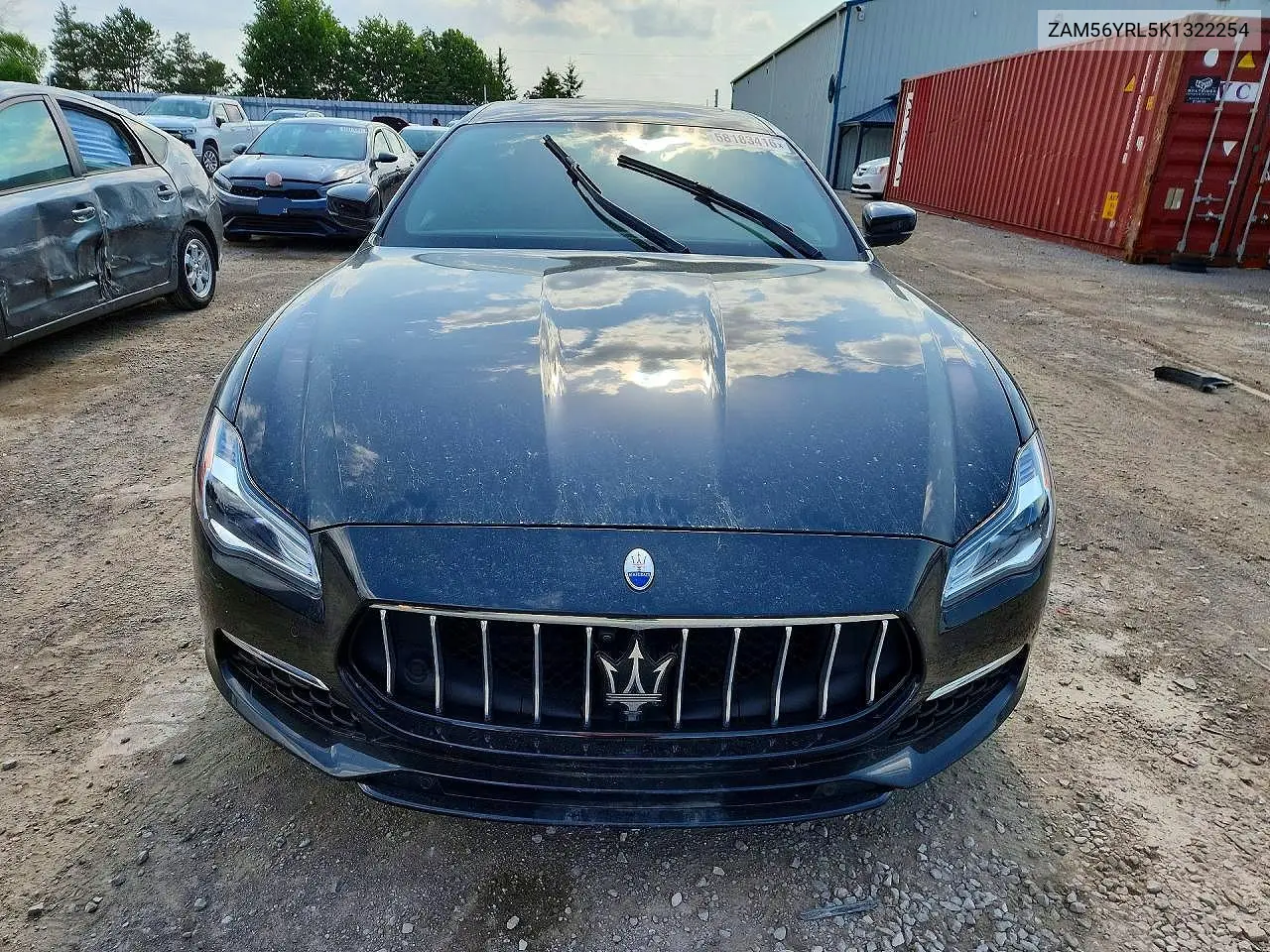 2019 Maserati Quattroporte S VIN: ZAM56YRL5K1322254 Lot: 58183416