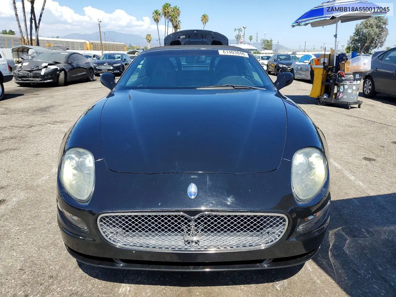 2005 Maserati Spyder Cambiocorsa VIN: ZAMBB18A550017045 Lot: 61403046