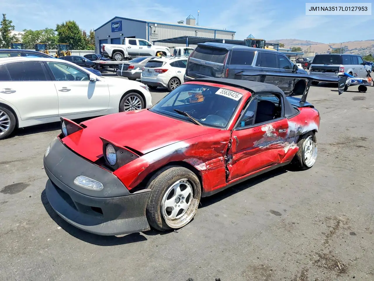1990 Mazda Mx-5 Miata VIN: JM1NA3517L0127953 Lot: 55638426