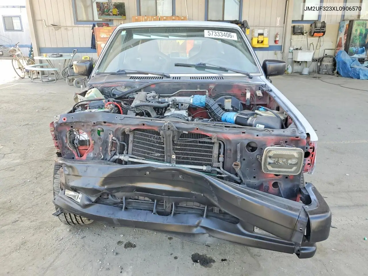 1990 Mazda B2200 Cab Plus VIN: JM2UF323XL0906570 Lot: 57333406