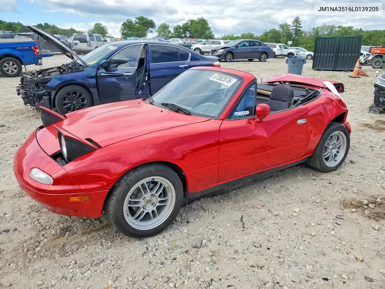 1990 Mazda Mx-5 Miata VIN: JM1NA3516L0139205 Lot: 57382876
