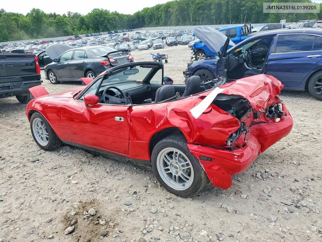 1990 Mazda Mx-5 Miata VIN: JM1NA3516L0139205 Lot: 57382876