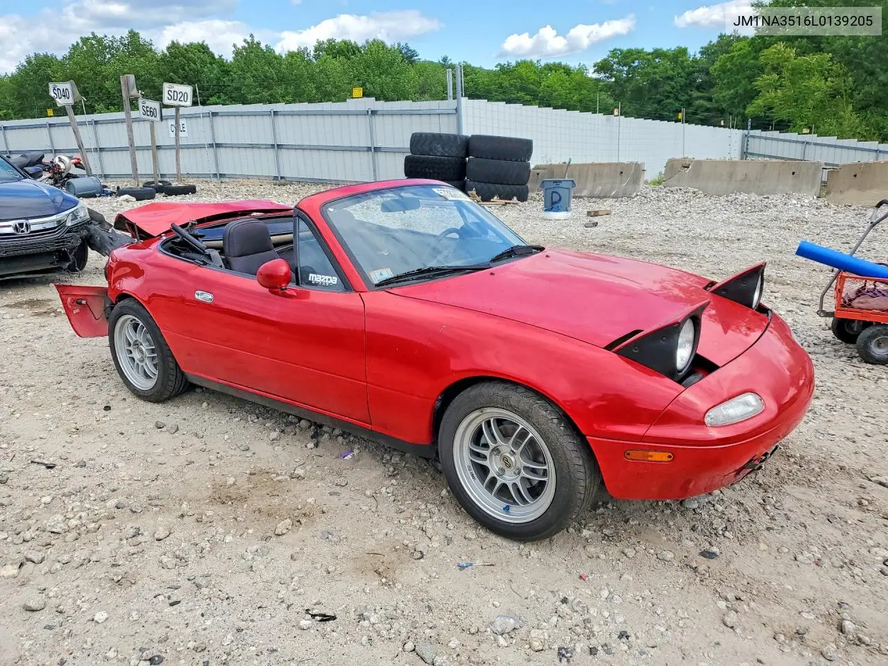 1990 Mazda Mx-5 Miata VIN: JM1NA3516L0139205 Lot: 57382876