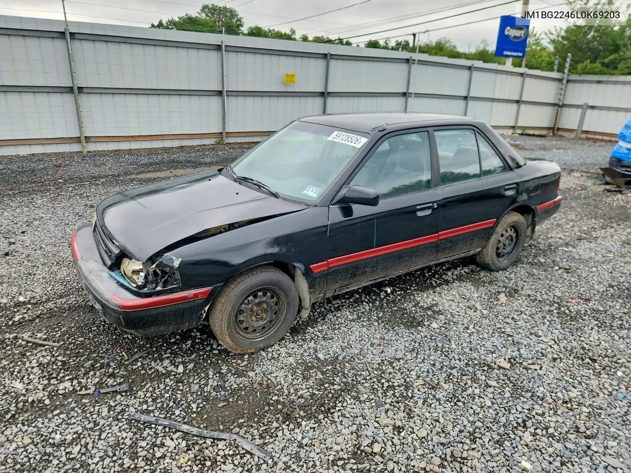 1990 Mazda Protege Se VIN: JM1BG2246L0169203 Lot: 59128526