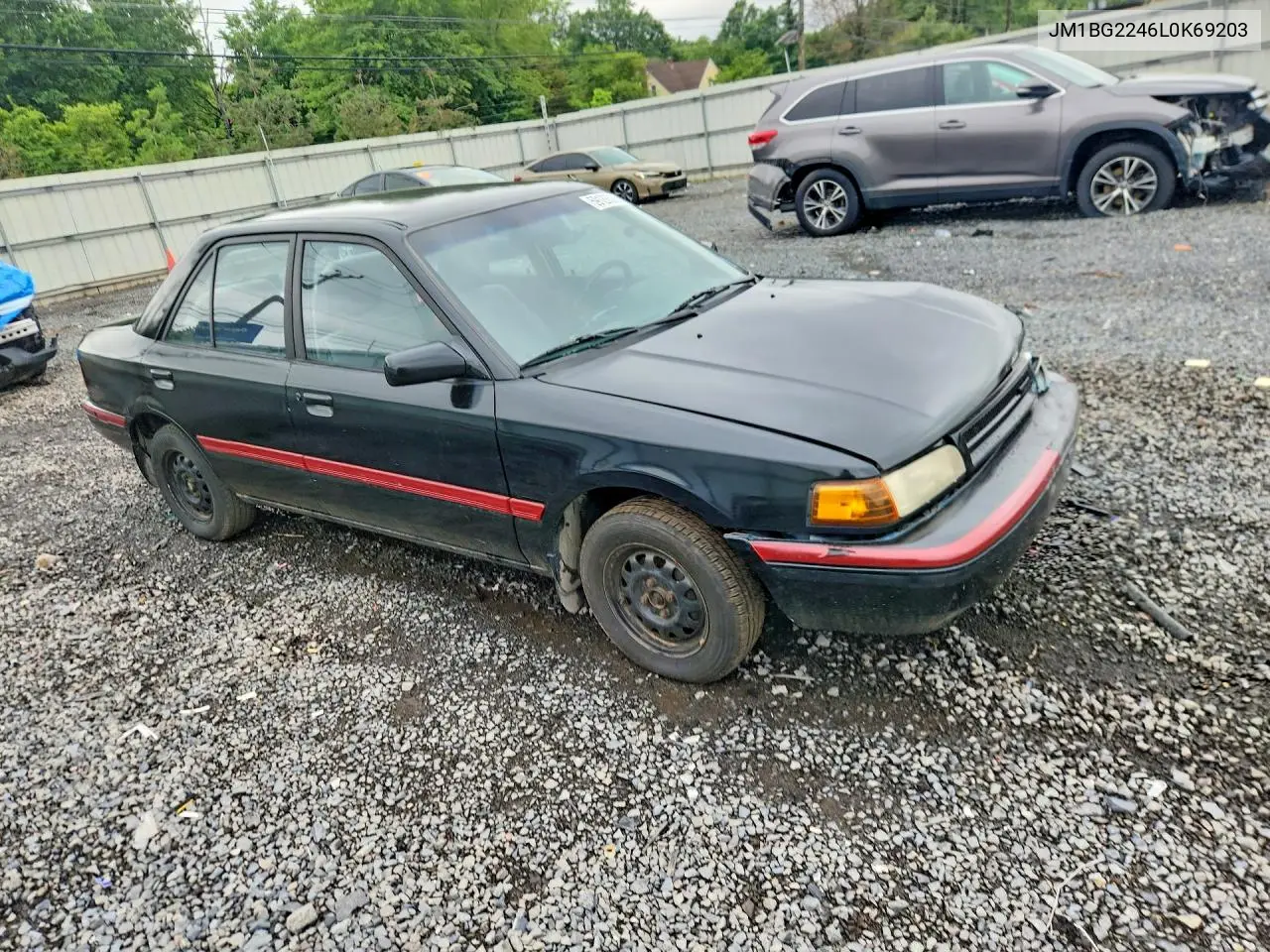 1990 Mazda Protege Se VIN: JM1BG2246L0169203 Lot: 59128526