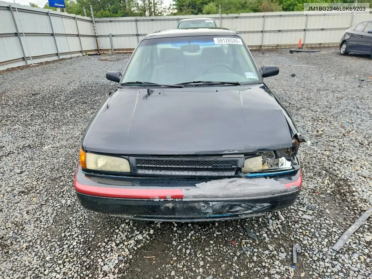 1990 Mazda Protege Se VIN: JM1BG2246L0169203 Lot: 59128526
