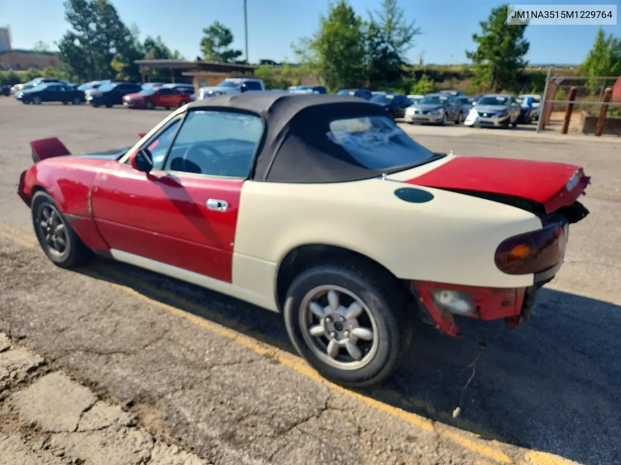 1991 Mazda Mx-5 Miata VIN: JM1NA3515M1229764 Lot: 60429456