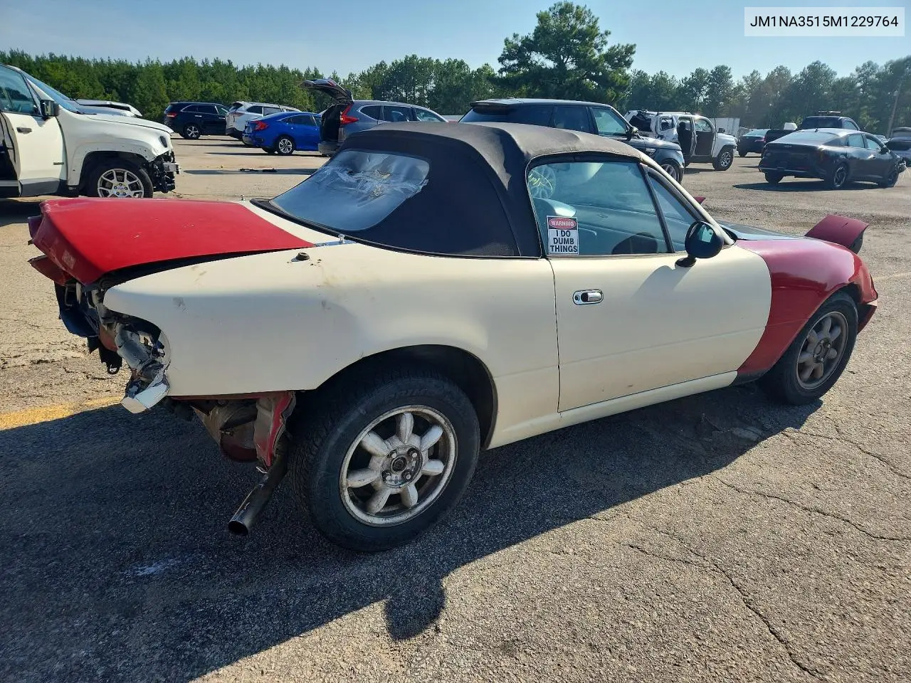 1991 Mazda Mx-5 Miata VIN: JM1NA3515M1229764 Lot: 60429456