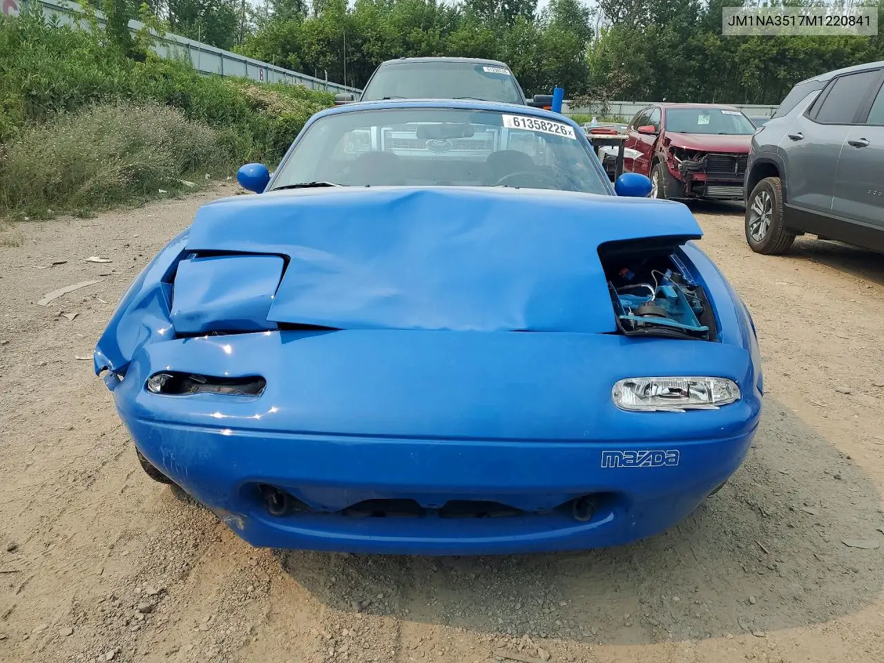 1991 Mazda Mx-5 Miata VIN: JM1NA3517M1220841 Lot: 61358226
