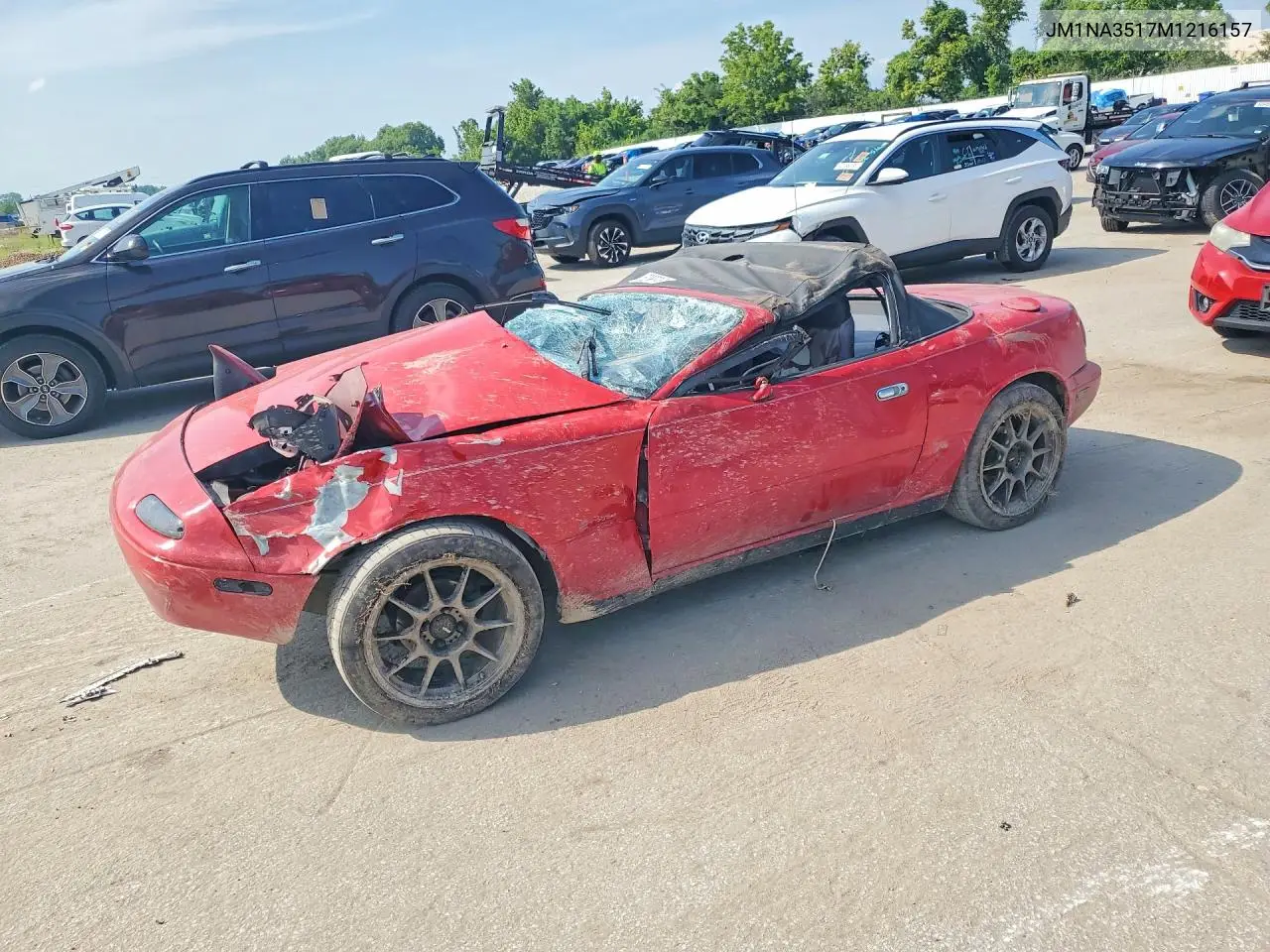 1991 Mazda Mx-5 Miata VIN: JM1NA3517M1216157 Lot: 62088346