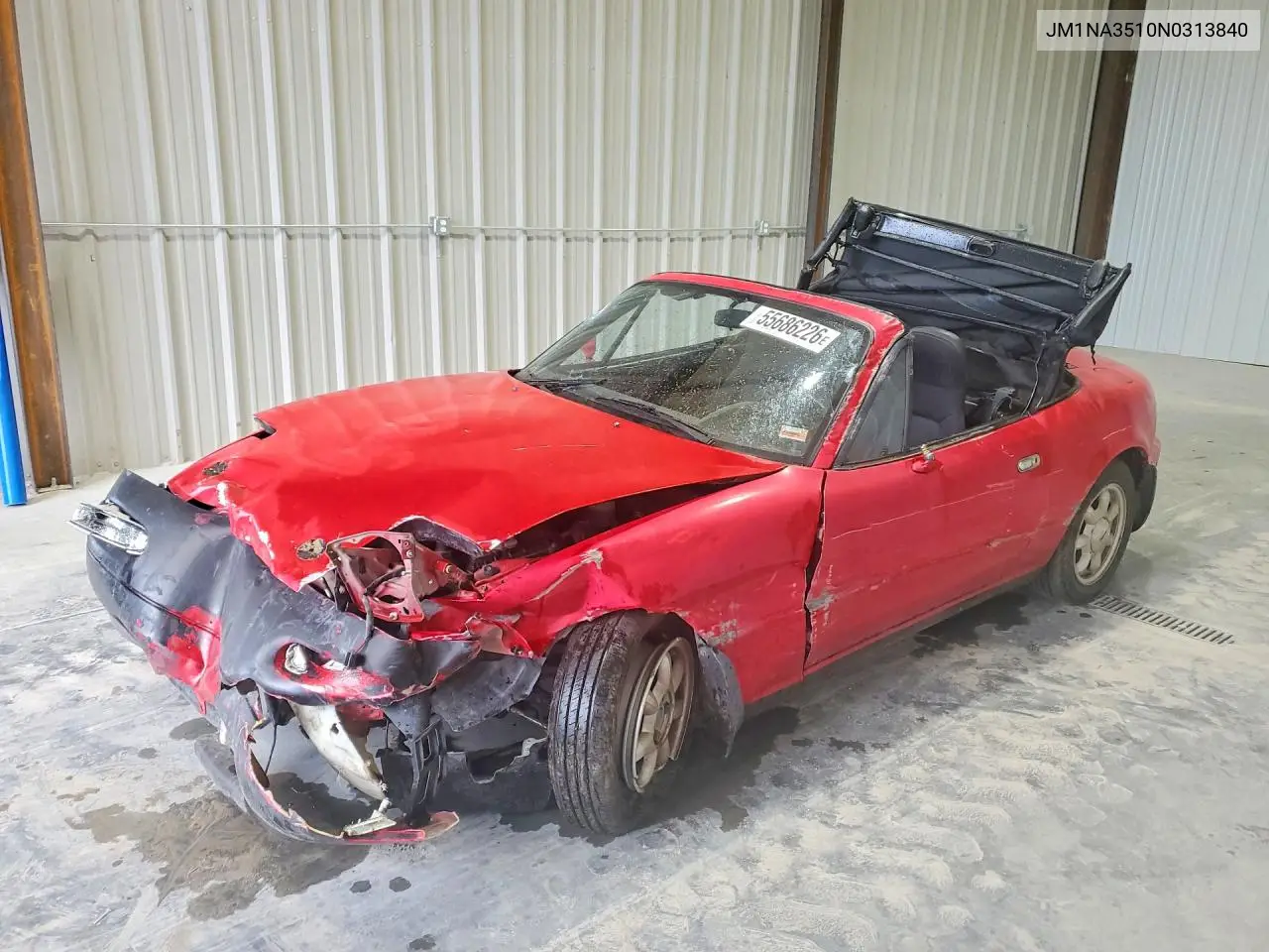 1992 Mazda Mx-5 Miata VIN: JM1NA3510N0313840 Lot: 55686226