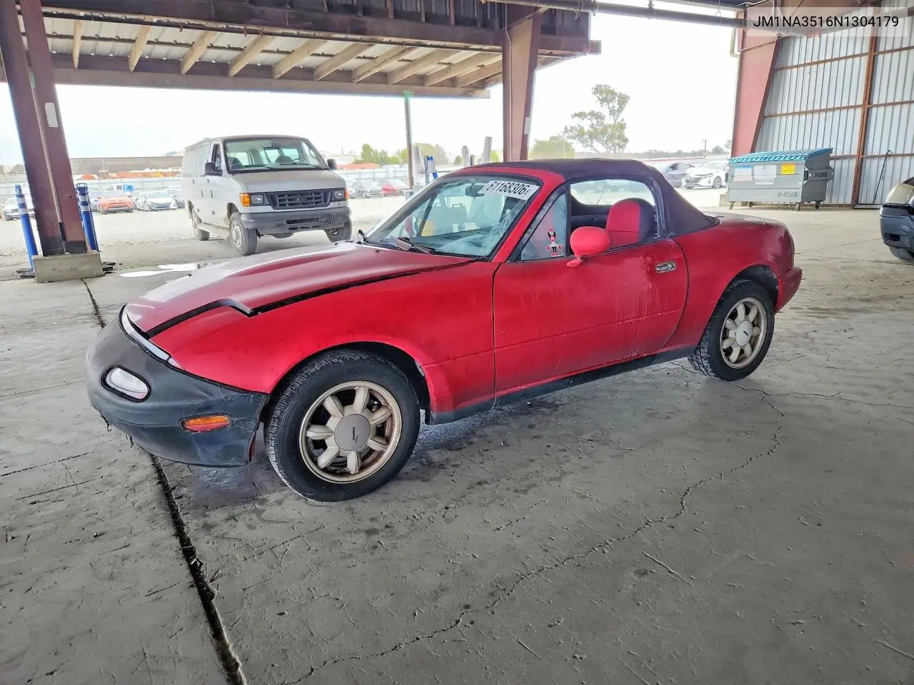 1992 Mazda Mx-5 Miata VIN: JM1NA3516N1304179 Lot: 61168306