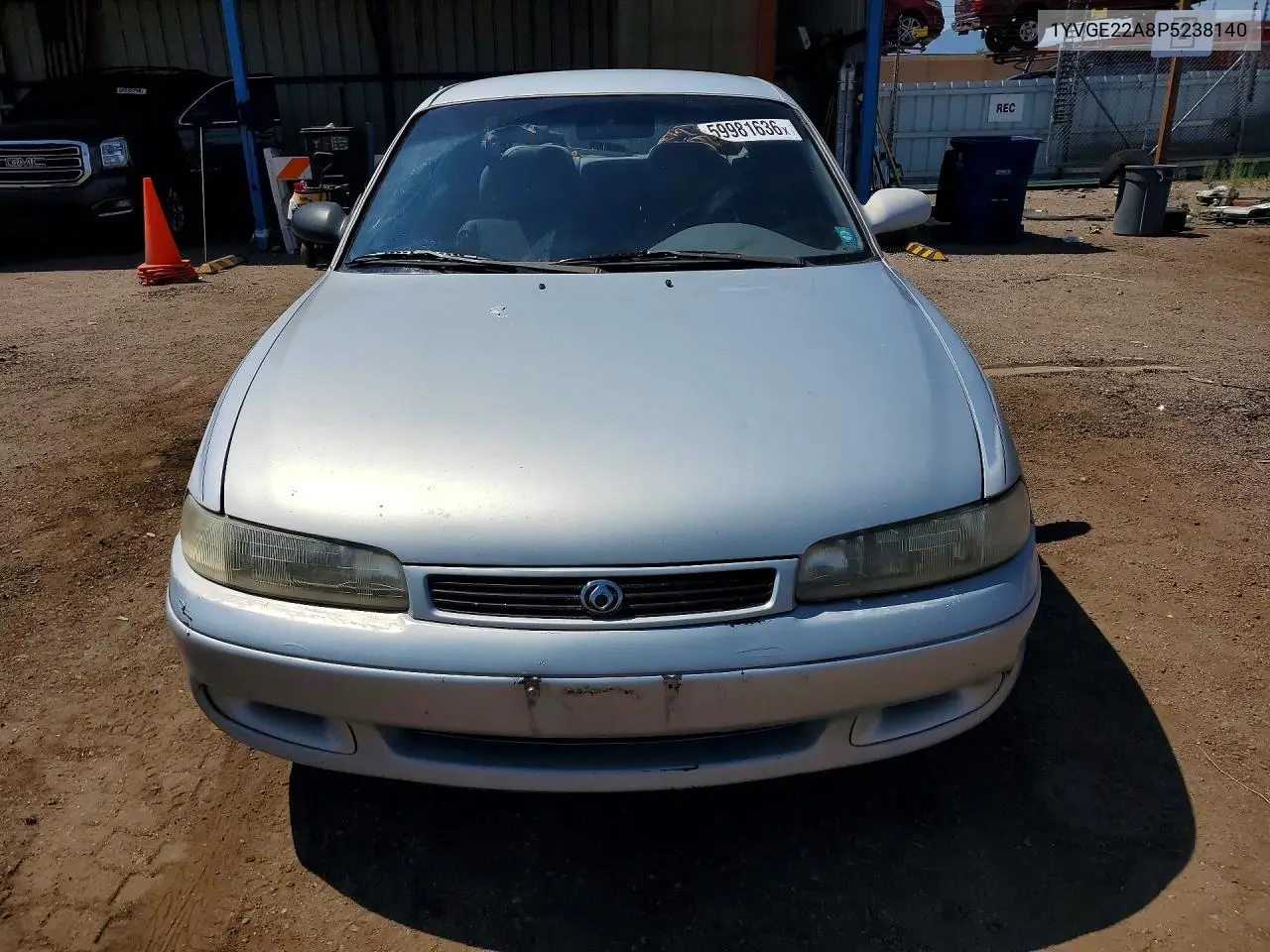 1993 Mazda 626 Dx VIN: 1YVGE22A8P5238140 Lot: 59981636