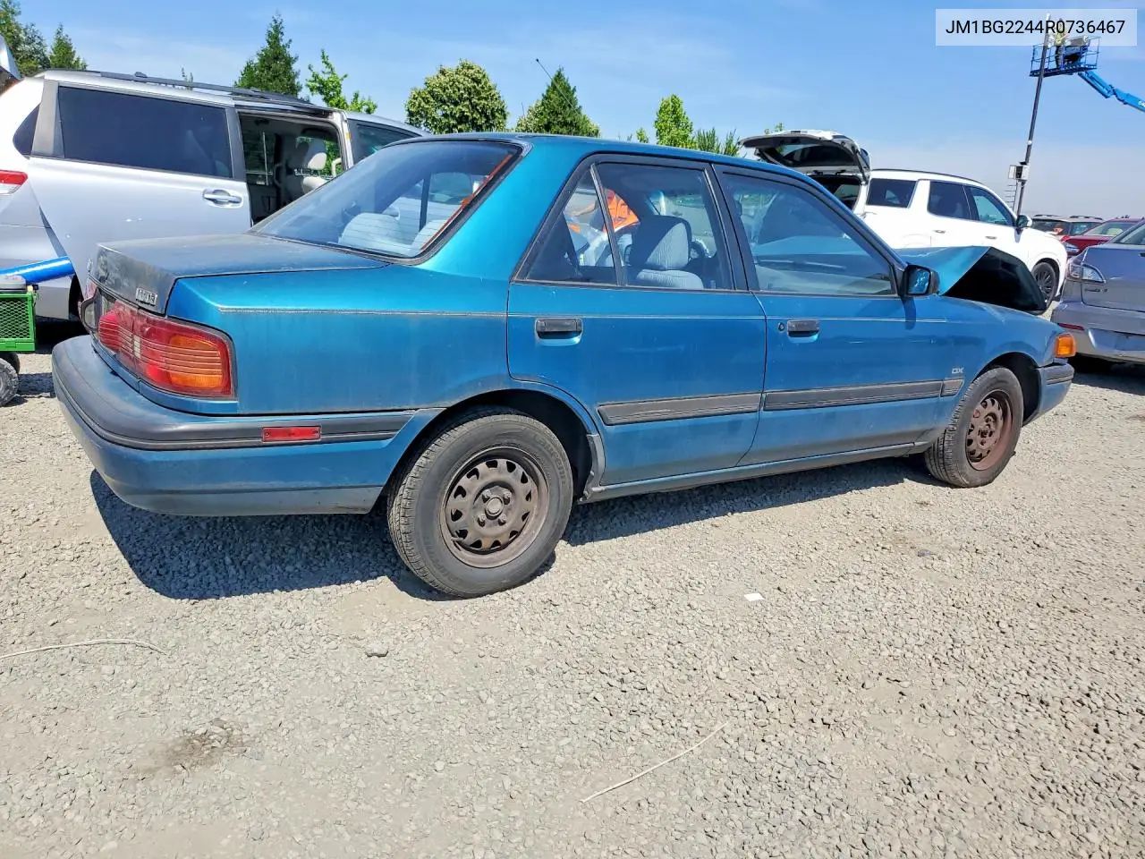 1994 Mazda Protege Dx VIN: JM1BG2244R0736467 Lot: 57345476