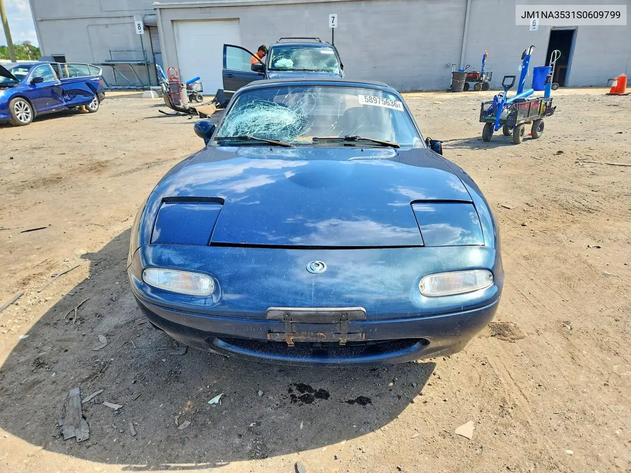 1995 Mazda Mx-5 Miata VIN: JM1NA3531S0609799 Lot: 58975636