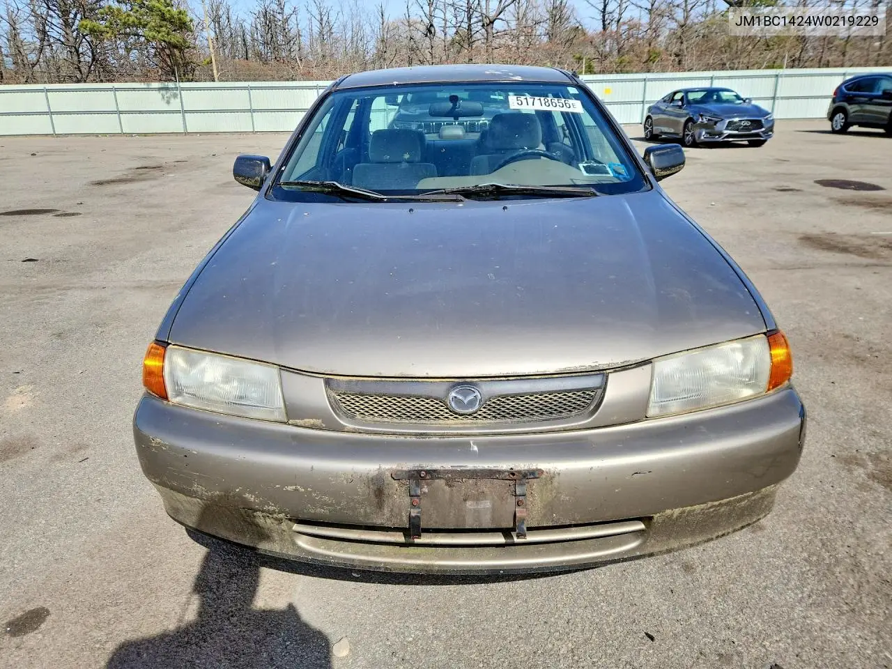 1998 Mazda Protege Lx VIN: JM1BC1424W0219229 Lot: 51718656