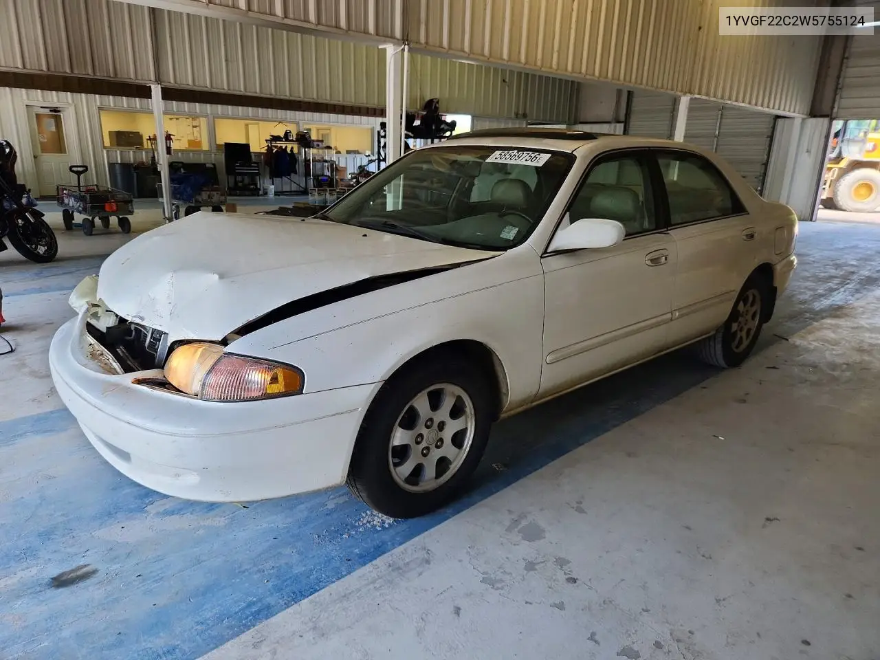 1998 Mazda 626 Dx VIN: 1YVGF22C2W5755124 Lot: 58569756