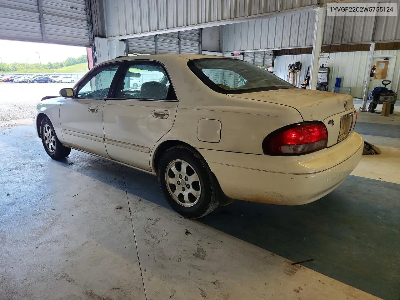 1998 Mazda 626 Dx VIN: 1YVGF22C2W5755124 Lot: 58569756