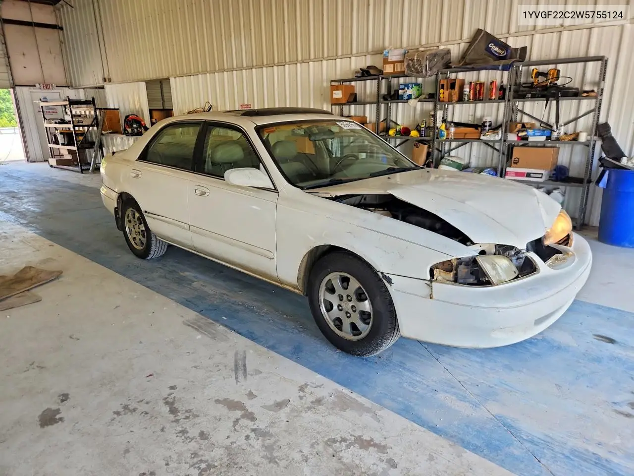 1998 Mazda 626 Dx VIN: 1YVGF22C2W5755124 Lot: 58569756
