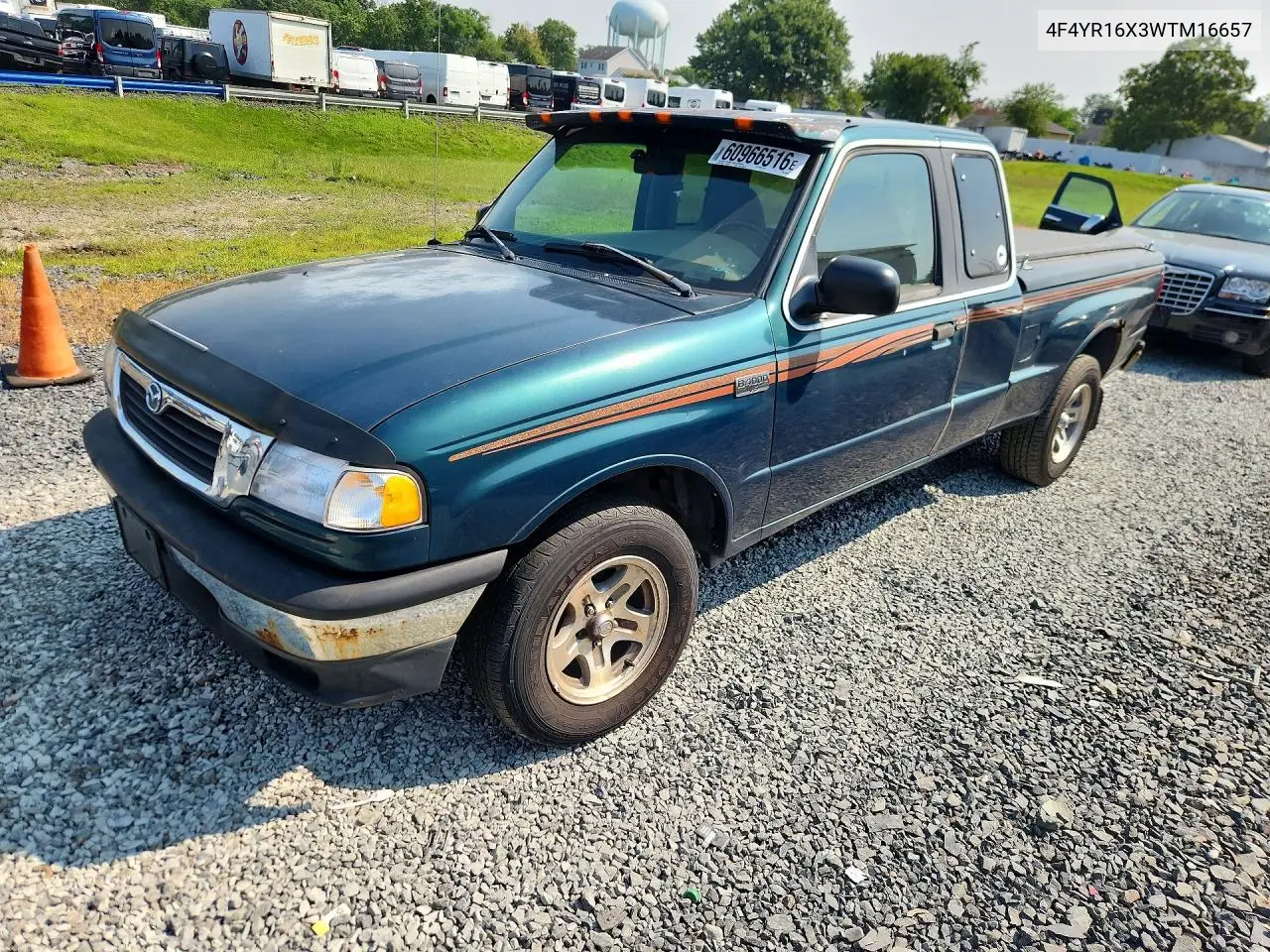 1998 Mazda B4000 Cab Plus VIN: 4F4YR16X3WTM16657 Lot: 60966516