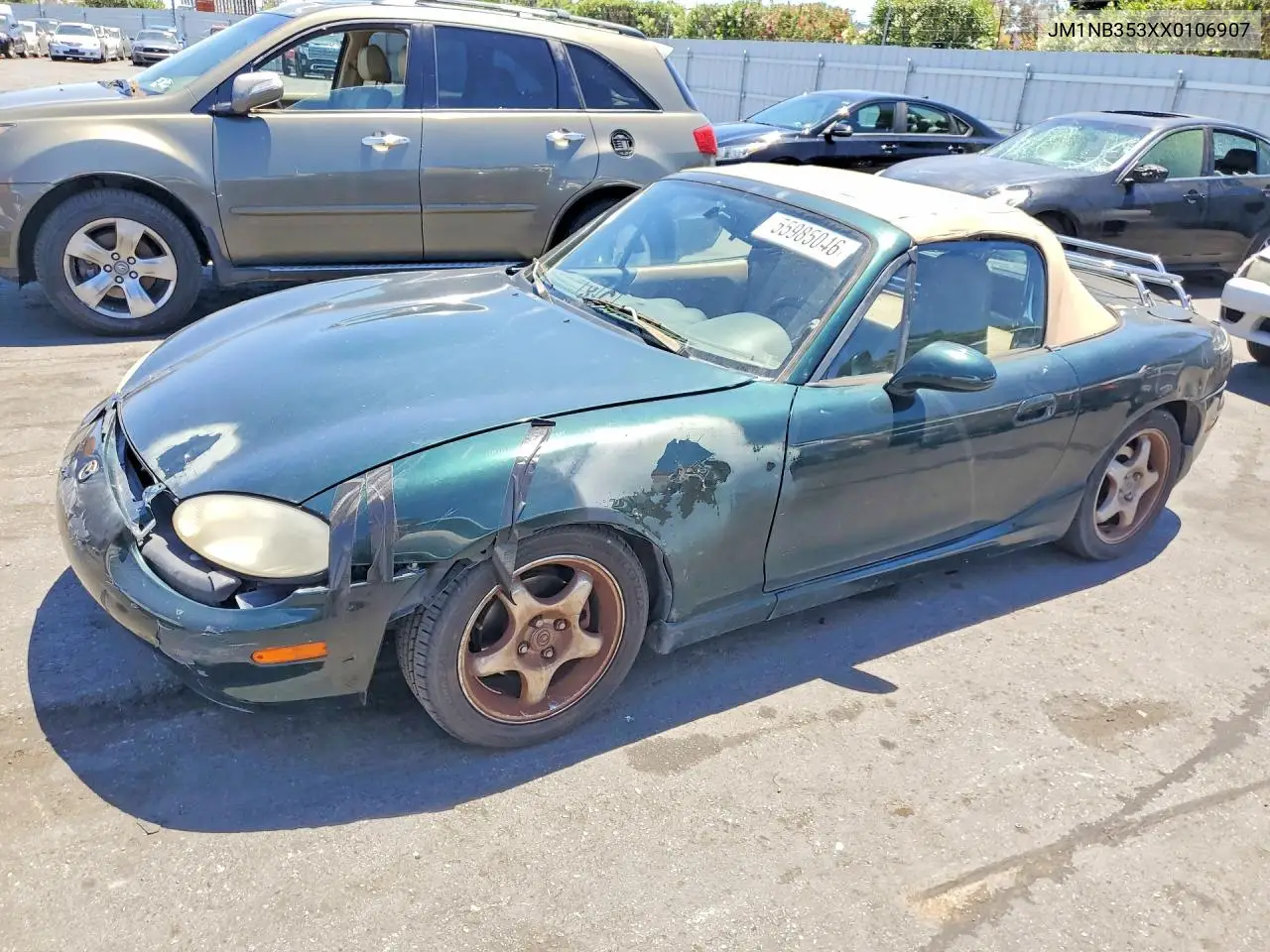 1999 Mazda Mx-5 Miata VIN: JM1NB353XX0106907 Lot: 55985046