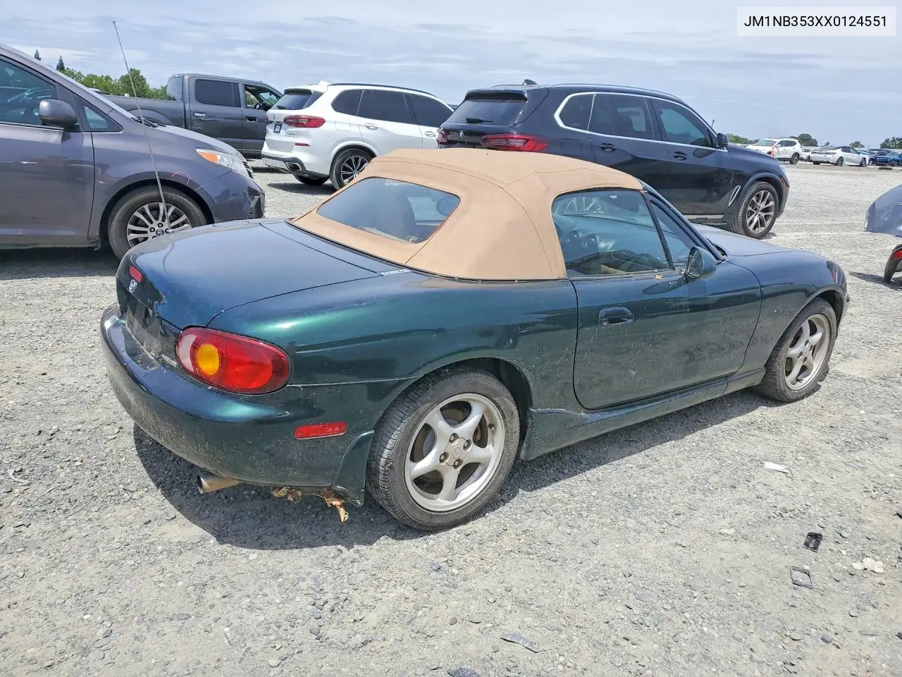 1999 Mazda Mx-5 Miata VIN: JM1NB353XX0124551 Lot: 56142136