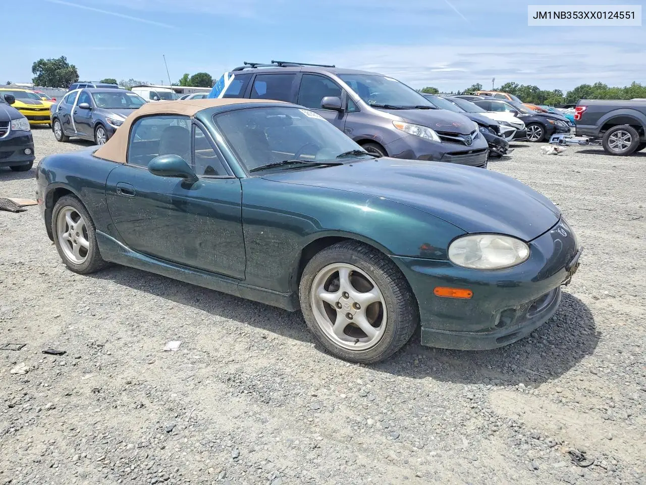 1999 Mazda Mx-5 Miata VIN: JM1NB353XX0124551 Lot: 56142136