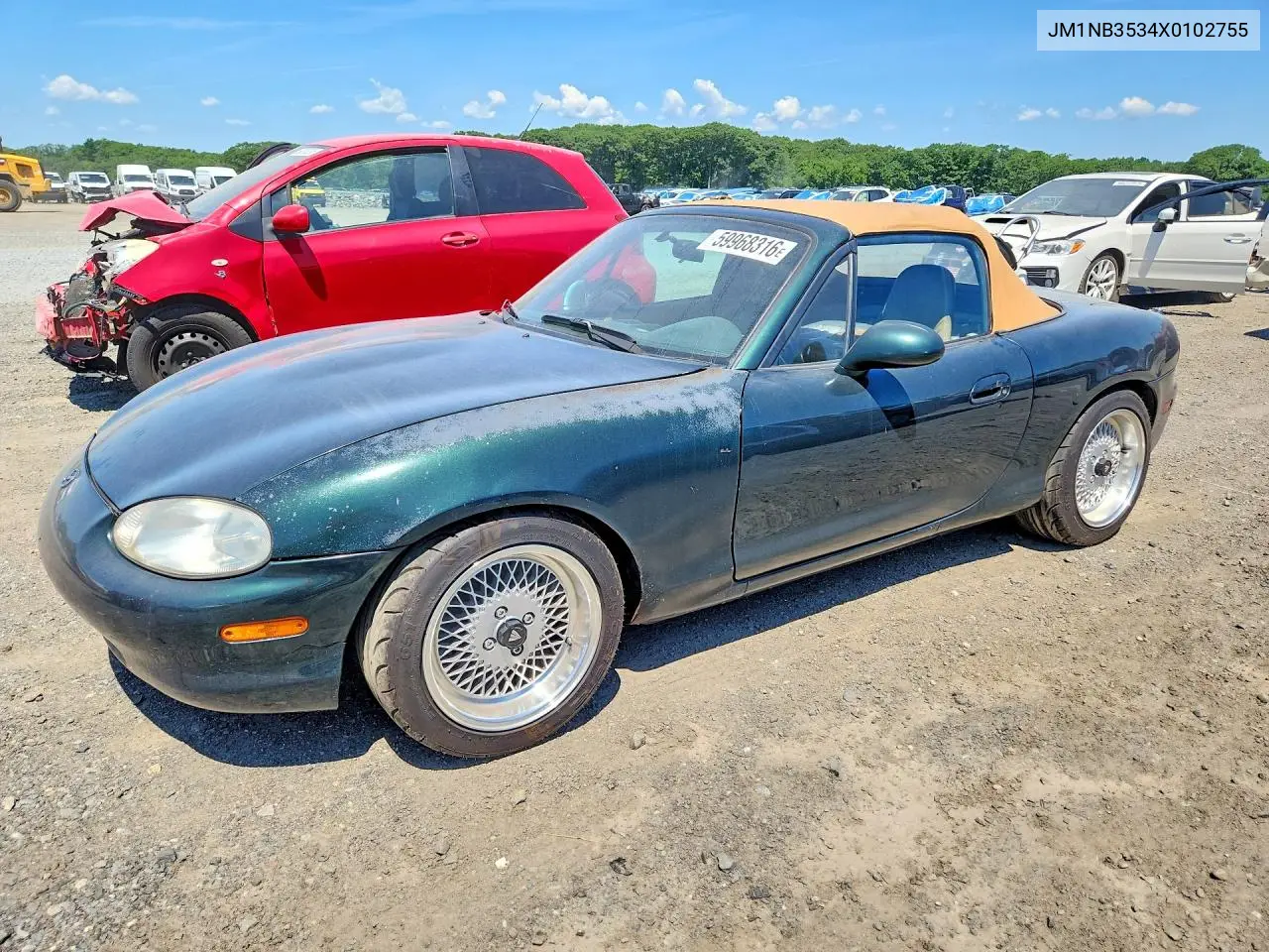 1999 Mazda Mx-5 Miata VIN: JM1NB3534X0102755 Lot: 59968316