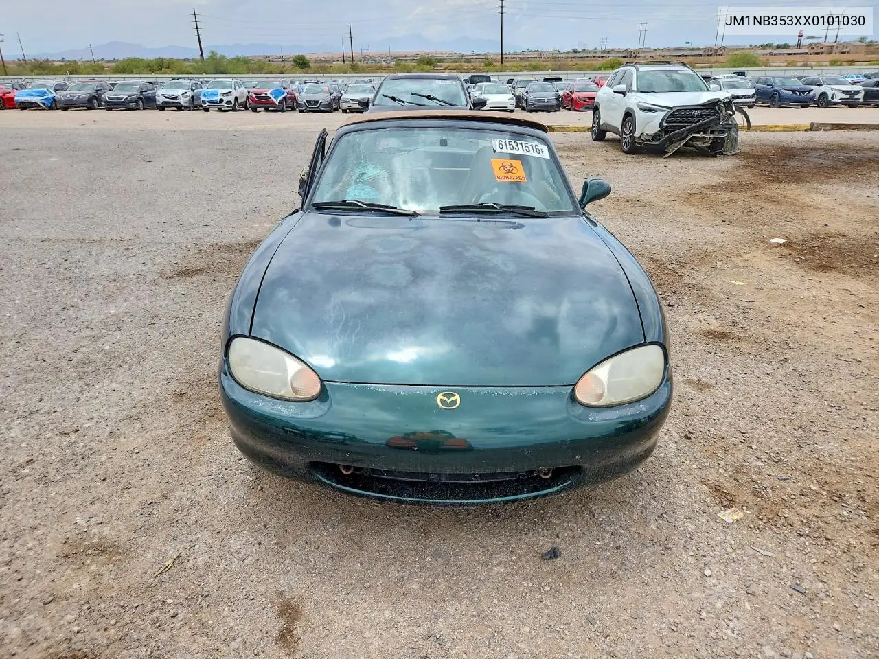 1999 Mazda Mx-5 Miata VIN: JM1NB353XX0101030 Lot: 61531516