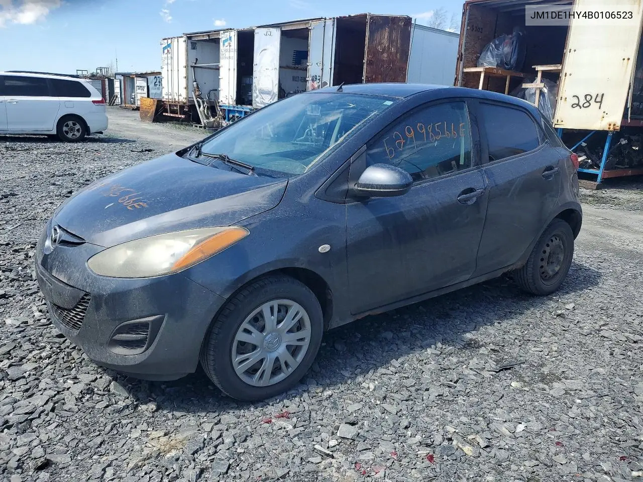 2011 Mazda Mazda2 VIN: JM1DE1HY4B0106523 Lot: 52998566