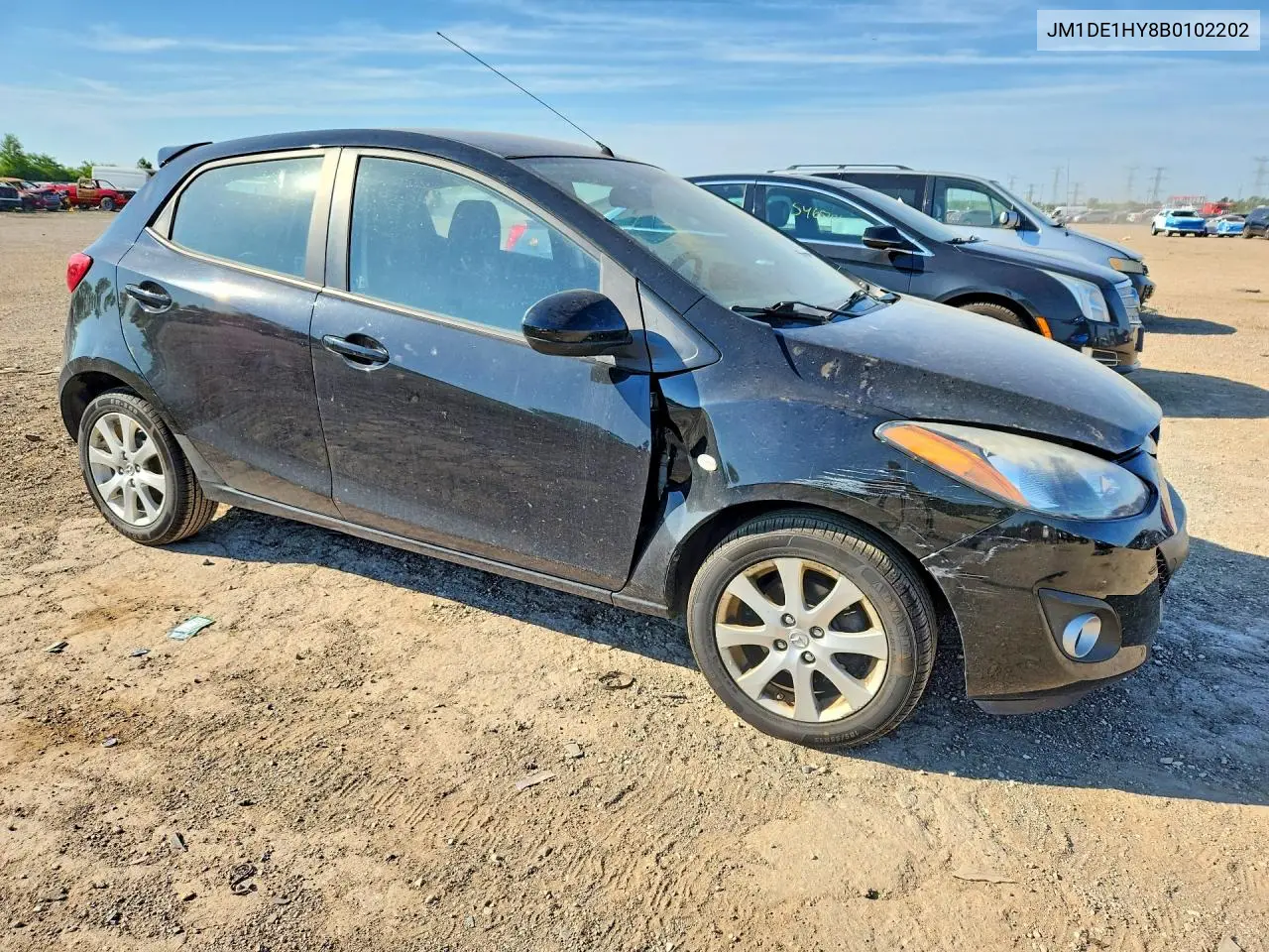2011 Mazda Mazda2 VIN: JM1DE1HY8B0102202 Lot: 54785696