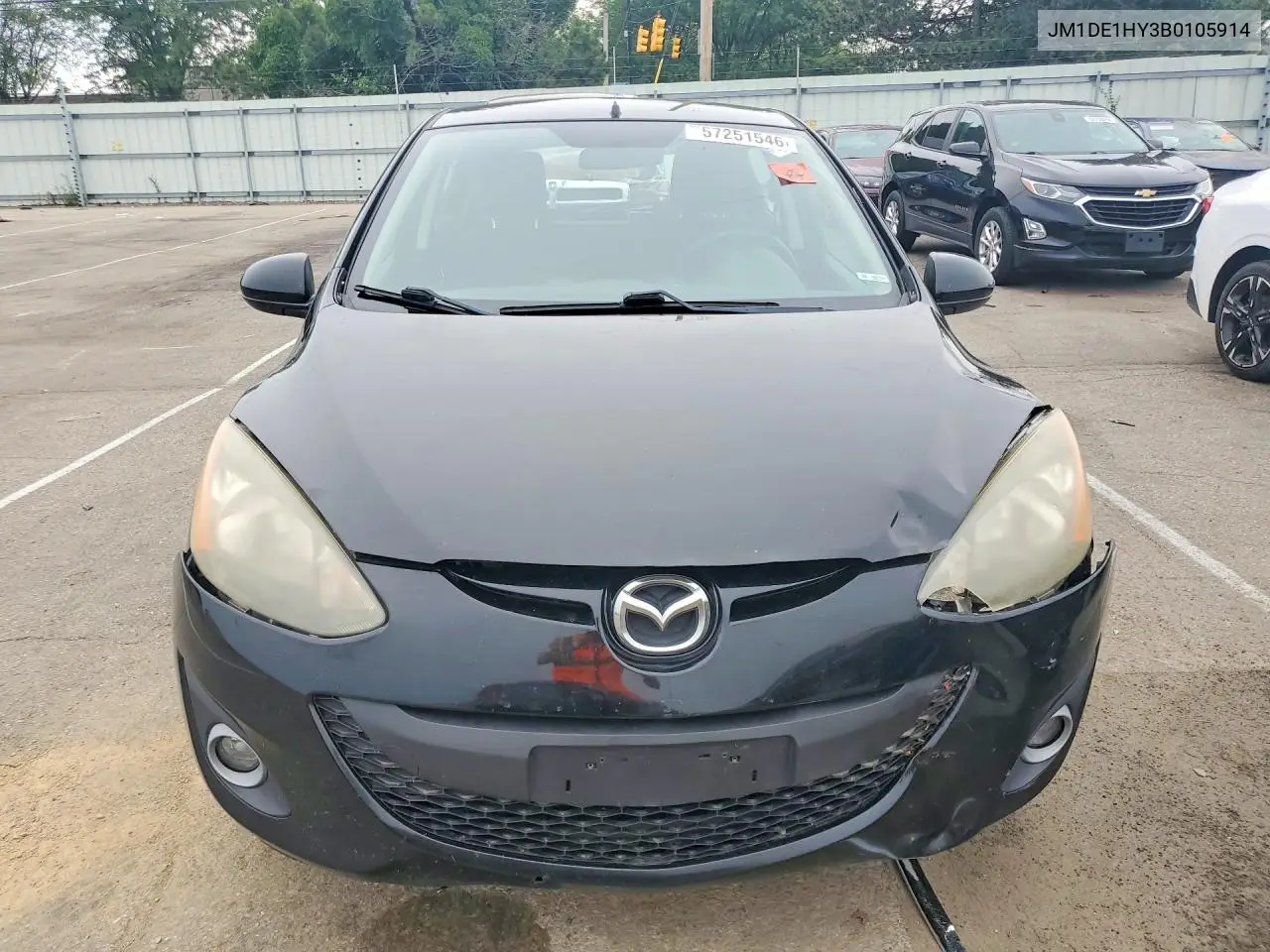 2011 Mazda Mazda2 VIN: JM1DE1HY3B0105914 Lot: 57251546