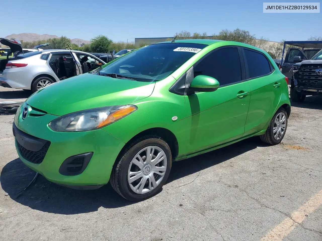 2011 Mazda Mazda2 VIN: JM1DE1HZ2B0129534 Lot: 59131356