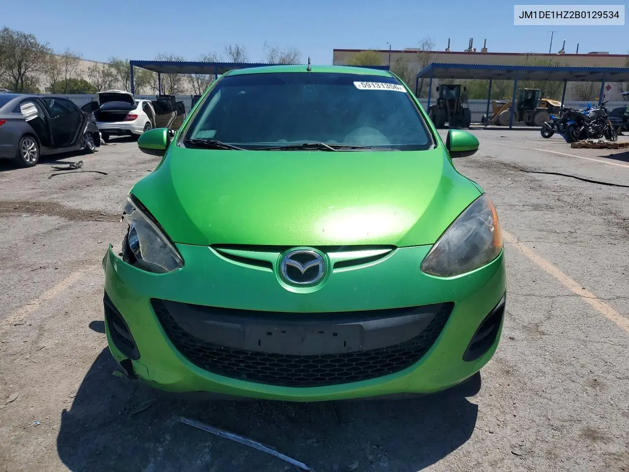 2011 Mazda Mazda2 VIN: JM1DE1HZ2B0129534 Lot: 59131356