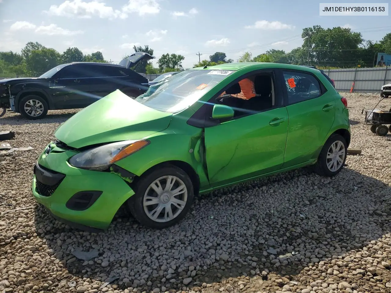 2011 Mazda Mazda2 VIN: JM1DE1HY3B0116153 Lot: 59193926