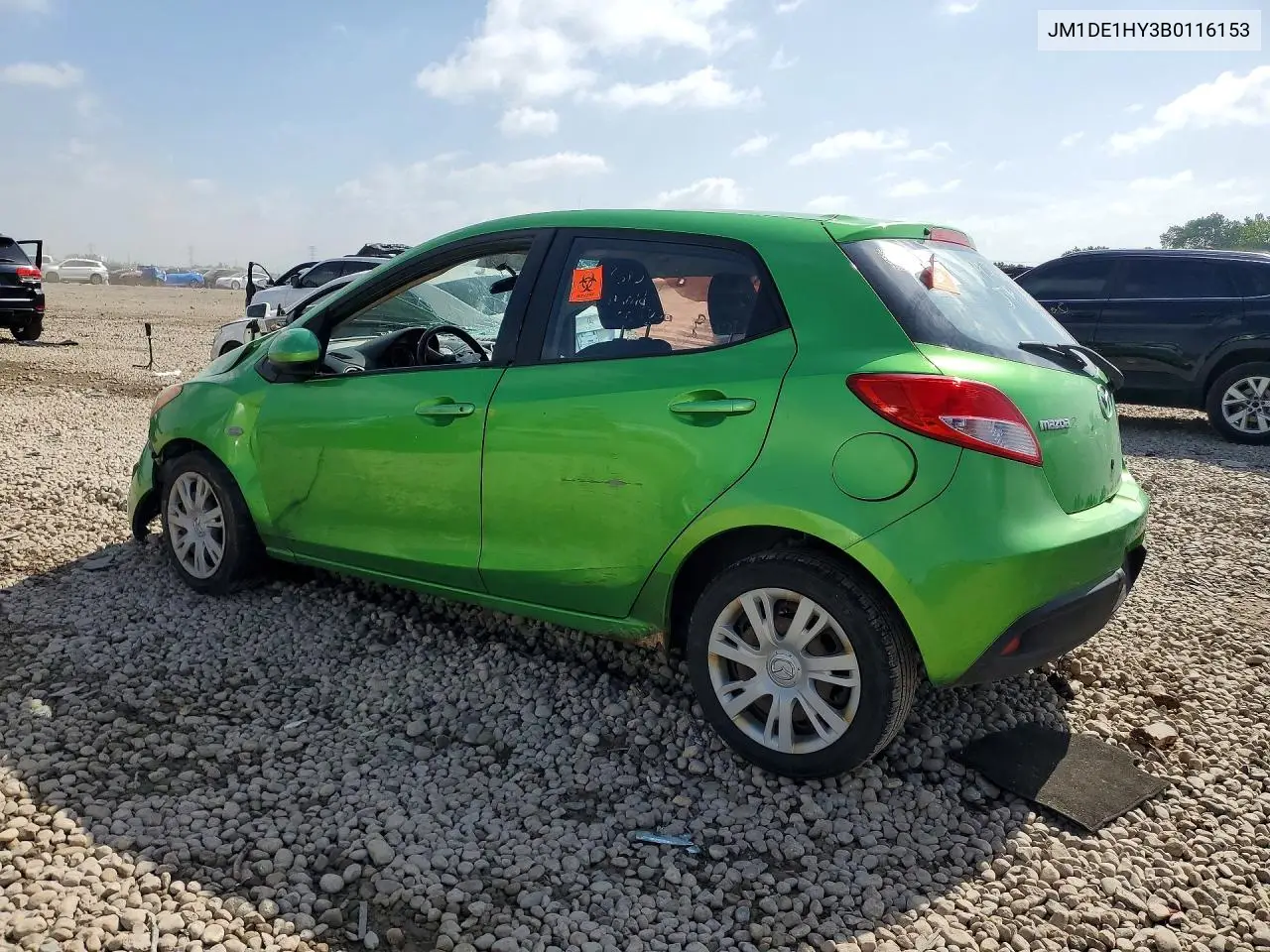 2011 Mazda Mazda2 VIN: JM1DE1HY3B0116153 Lot: 59193926