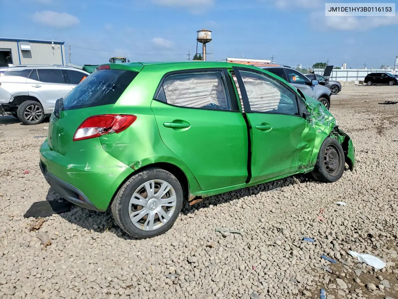 2011 Mazda Mazda2 VIN: JM1DE1HY3B0116153 Lot: 59193926