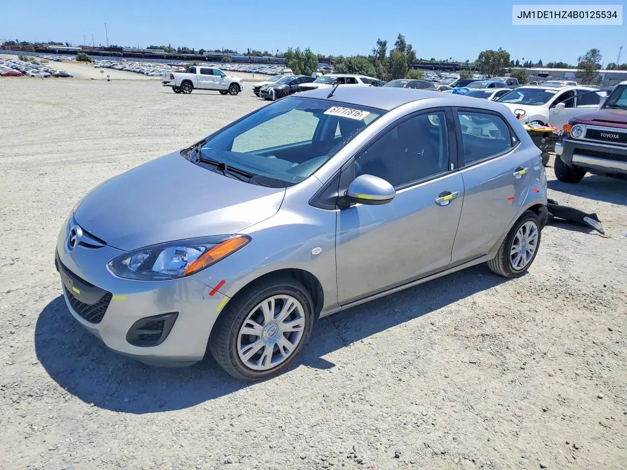 2011 Mazda Mazda2 VIN: JM1DE1HZ4B0125534 Lot: 61717816